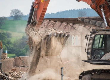 Emergency disaster demolition site in Dallas Texas managed by Best Dallas Demolition